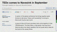 TEDx comes to Navesink in September (via app.com)